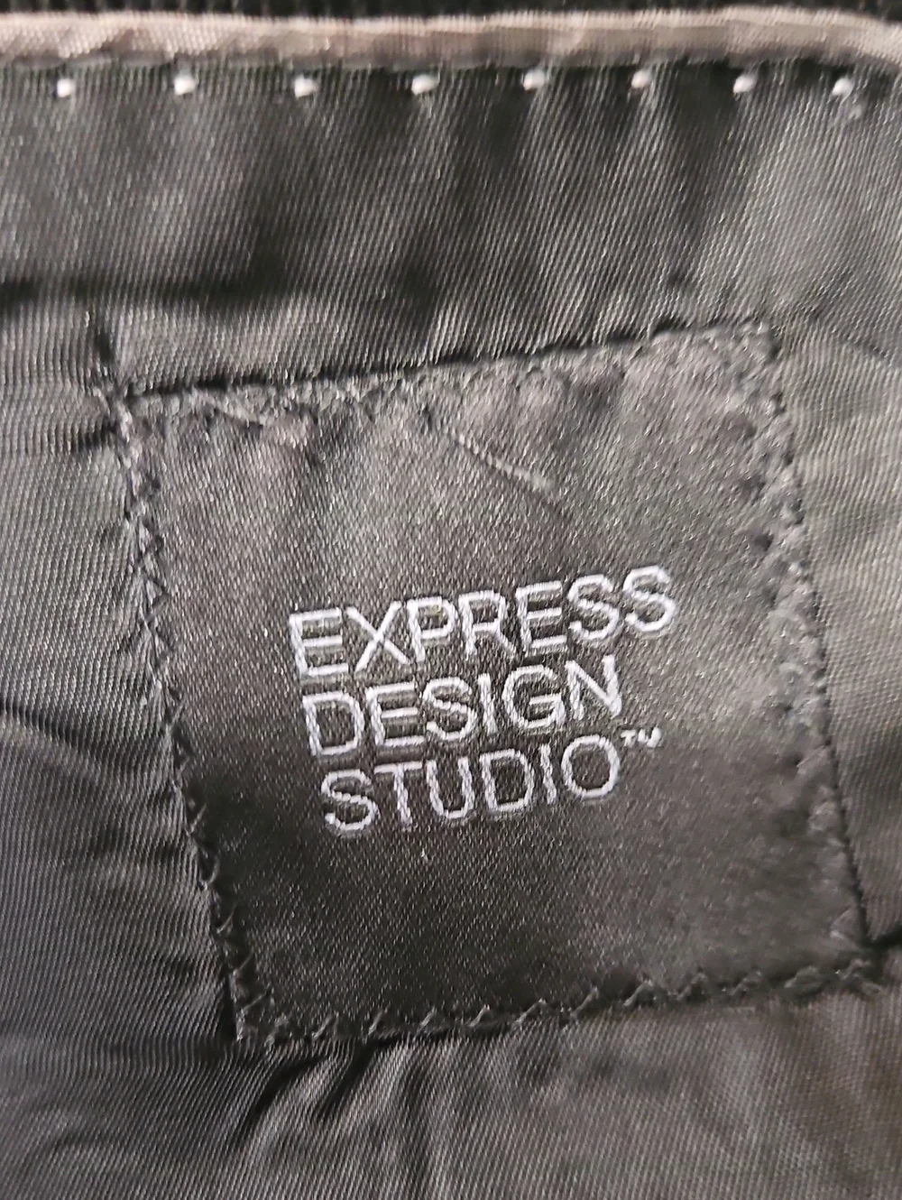 Express Black Corduroy Men's Blazer Jacket Size 44R